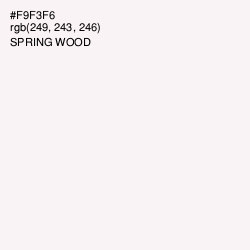 #F9F3F6 - Spring Wood Color Image